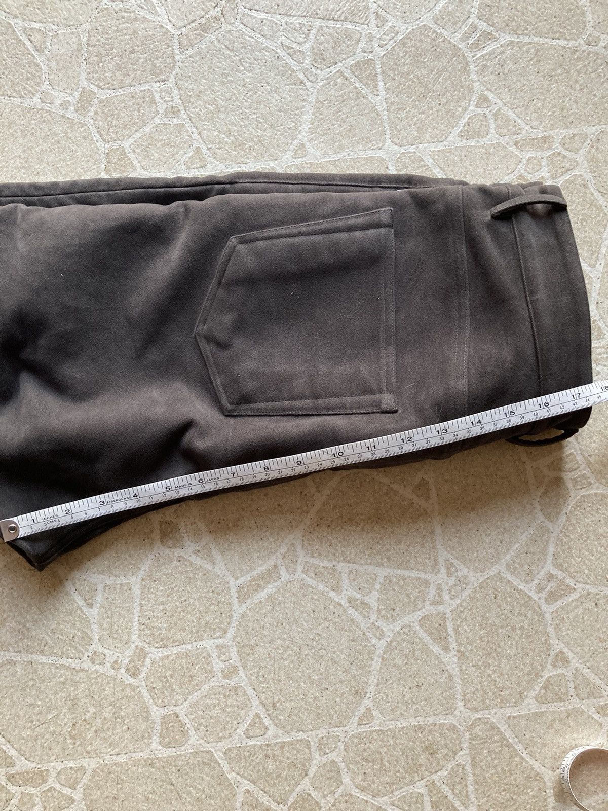 Rick Owens Drkshdw Collapse Cut Moleskin Pants Size US 31 - 7 Thumbnail