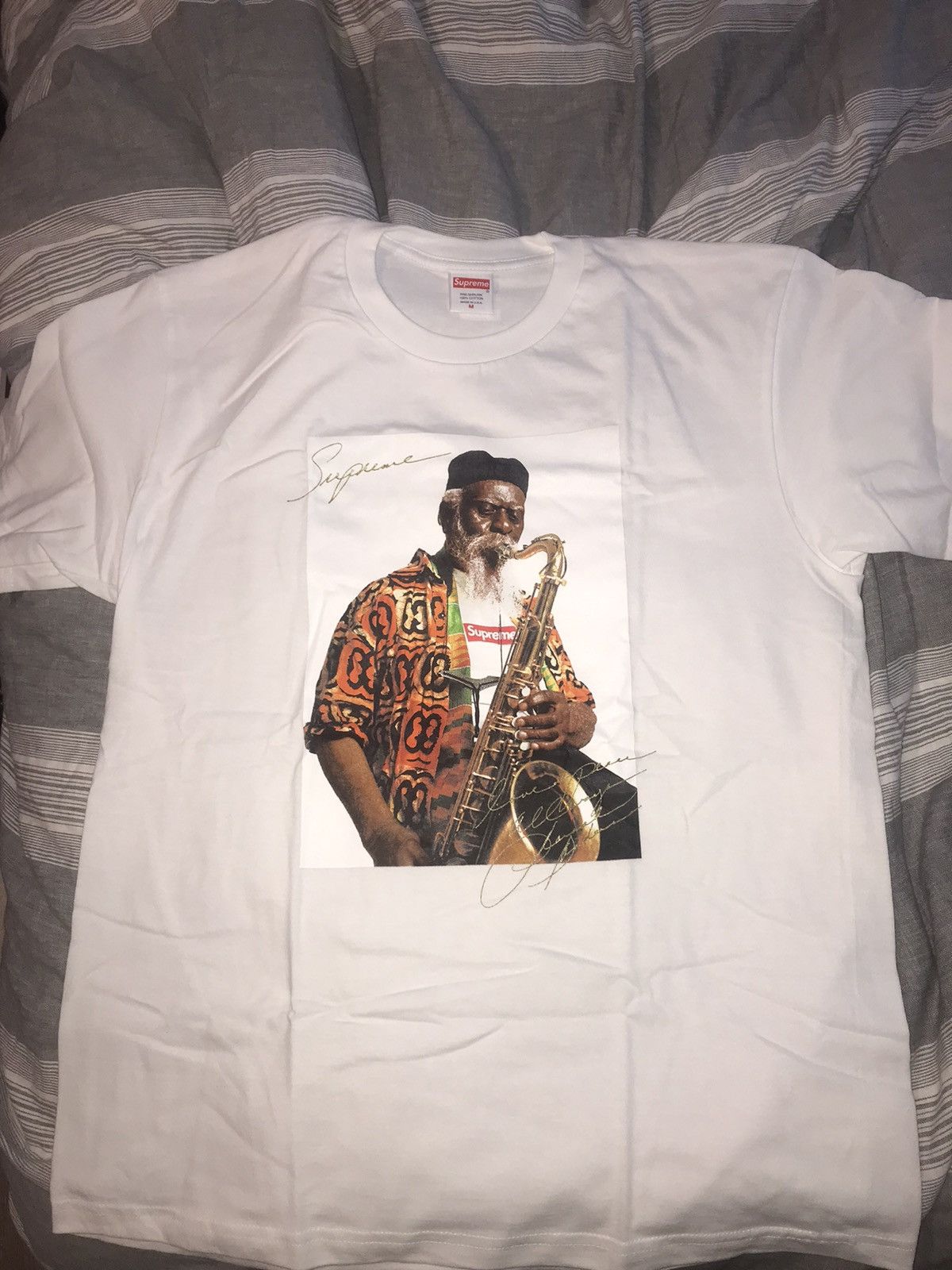 Supreme Supreme Pharoah Sanders Tee White | Grailed