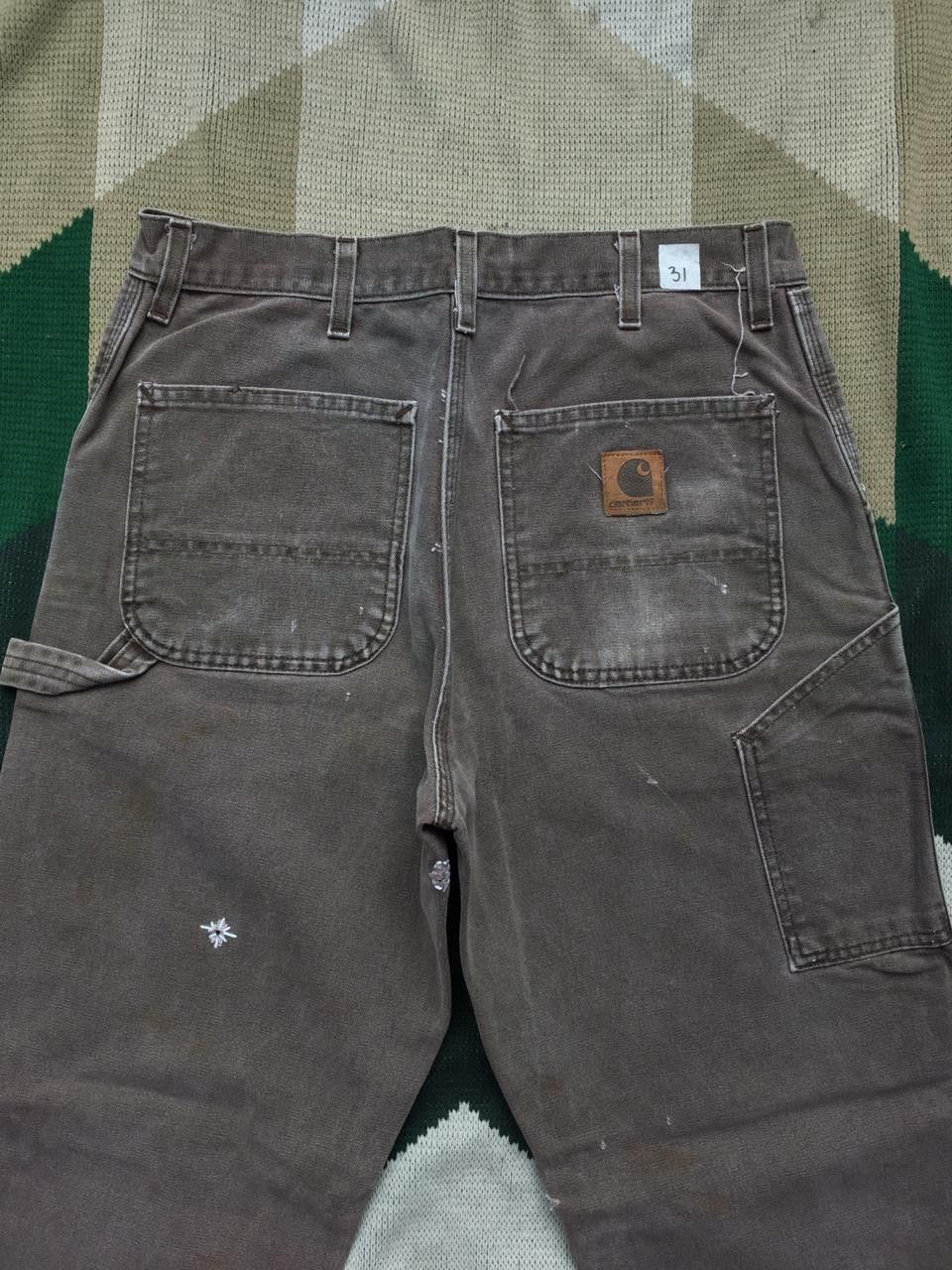 Carhartt Vtg CARHARTT Brown Carpenter pants Size 31 Size US 31 - 1 Thumbnail