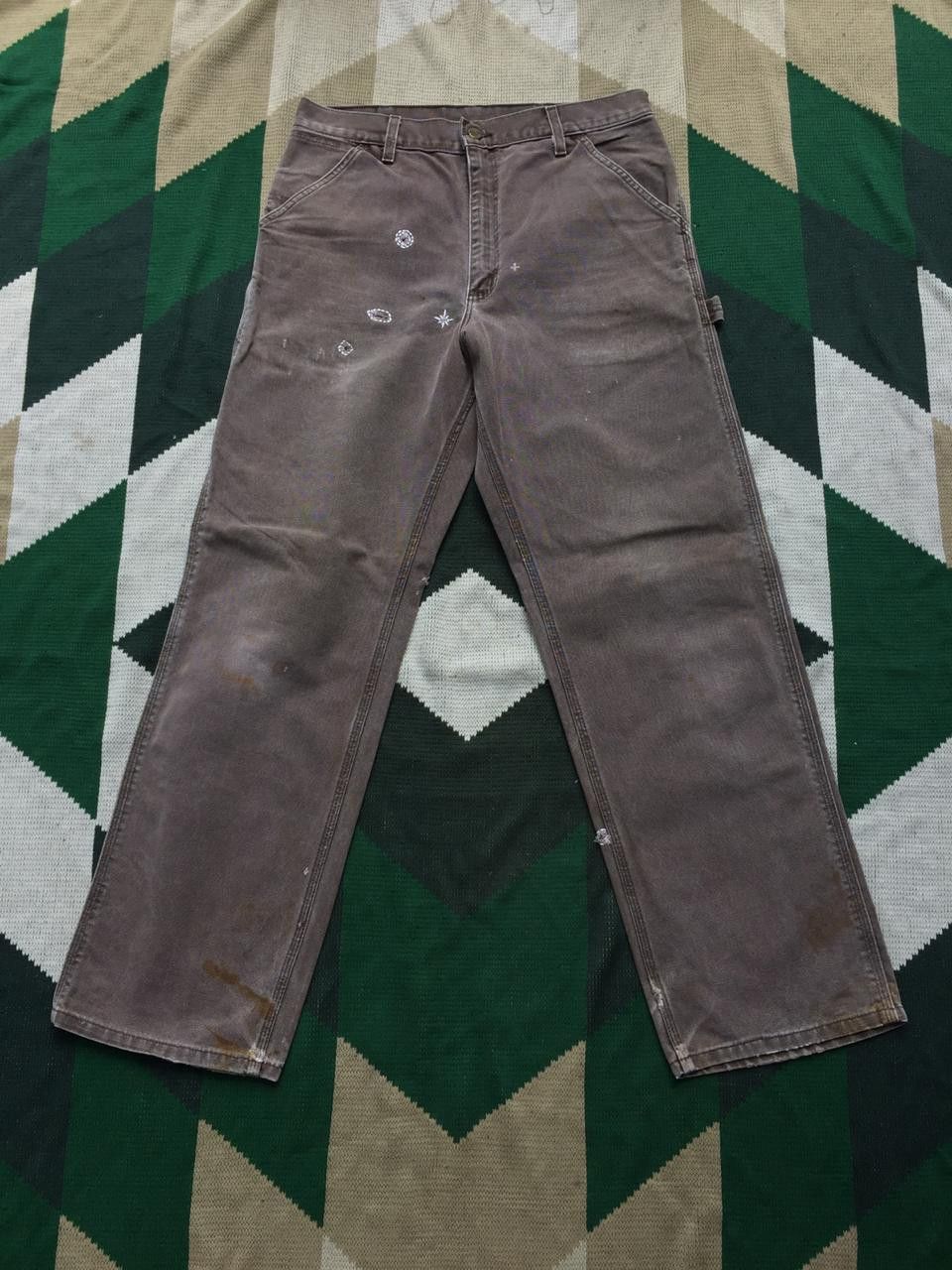 Carhartt Vtg CARHARTT Brown Carpenter pants Size 31 Size US 31 - 5 Thumbnail