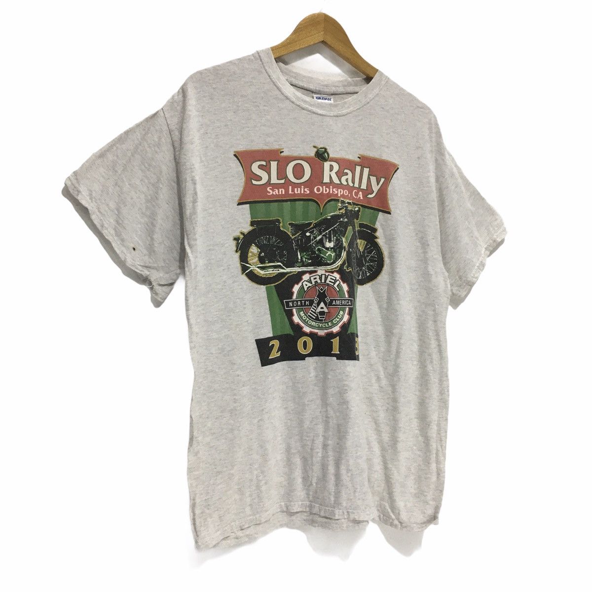 Gildan Vintage Gildan SLO Rally San Luis Obispo CA Ariel Tee L Sz Size US L / EU 52-54 / 3 - 4 Thumbnail