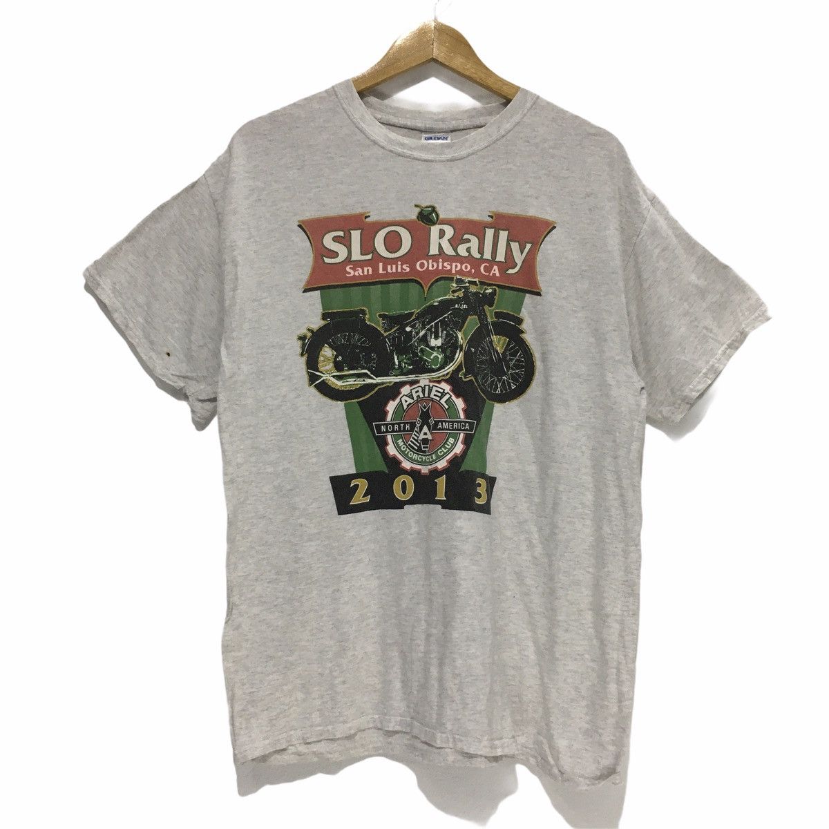 Gildan Vintage Gildan SLO Rally San Luis Obispo CA Ariel Tee L Sz Size US L / EU 52-54 / 3 - 1 Thumbnail