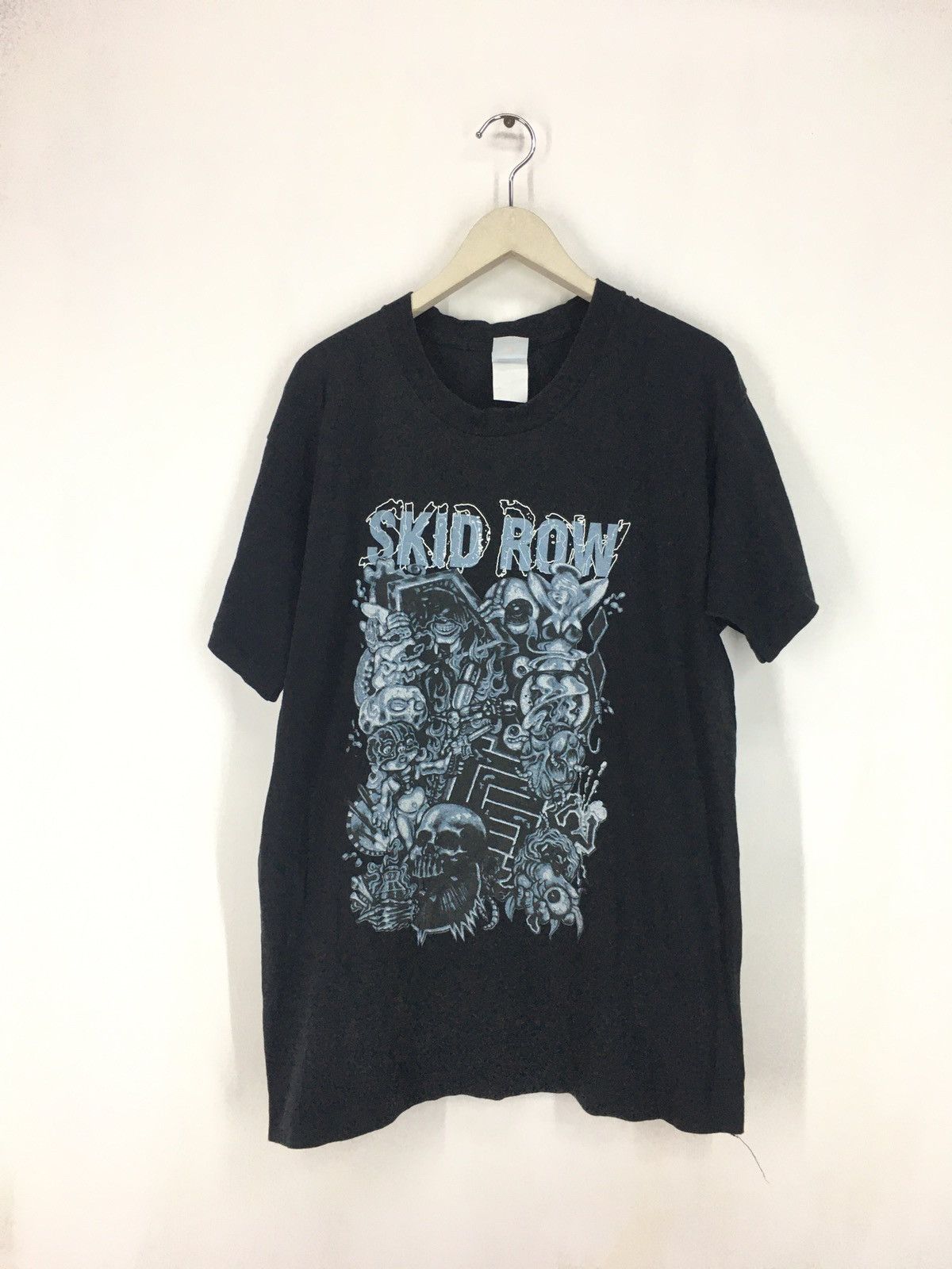 Vintage Vtg 90s Skid Row heavy metal band subhuman race track | Grailed