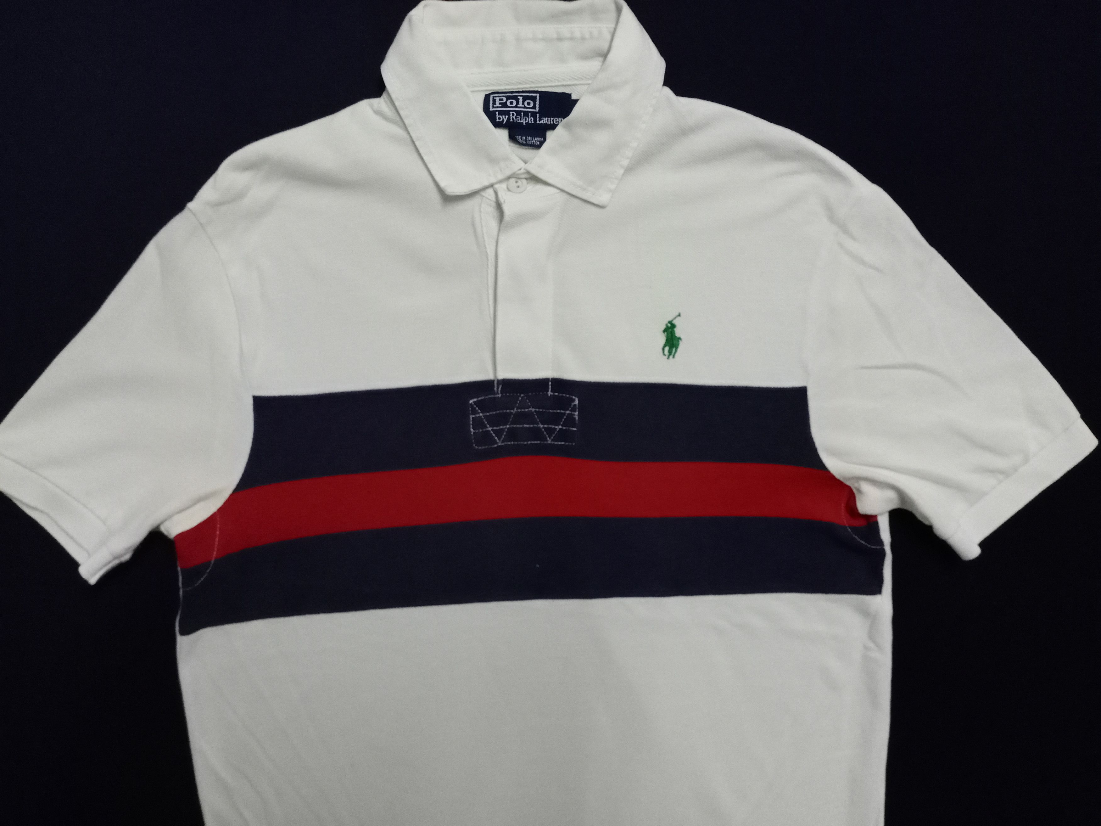 Polo Ralph Lauren × Ralph Lauren × Vintage Vintage Polo strip Shirt Polo Tennis Size US M / EU 48-50 / 2 - 7 Thumbnail