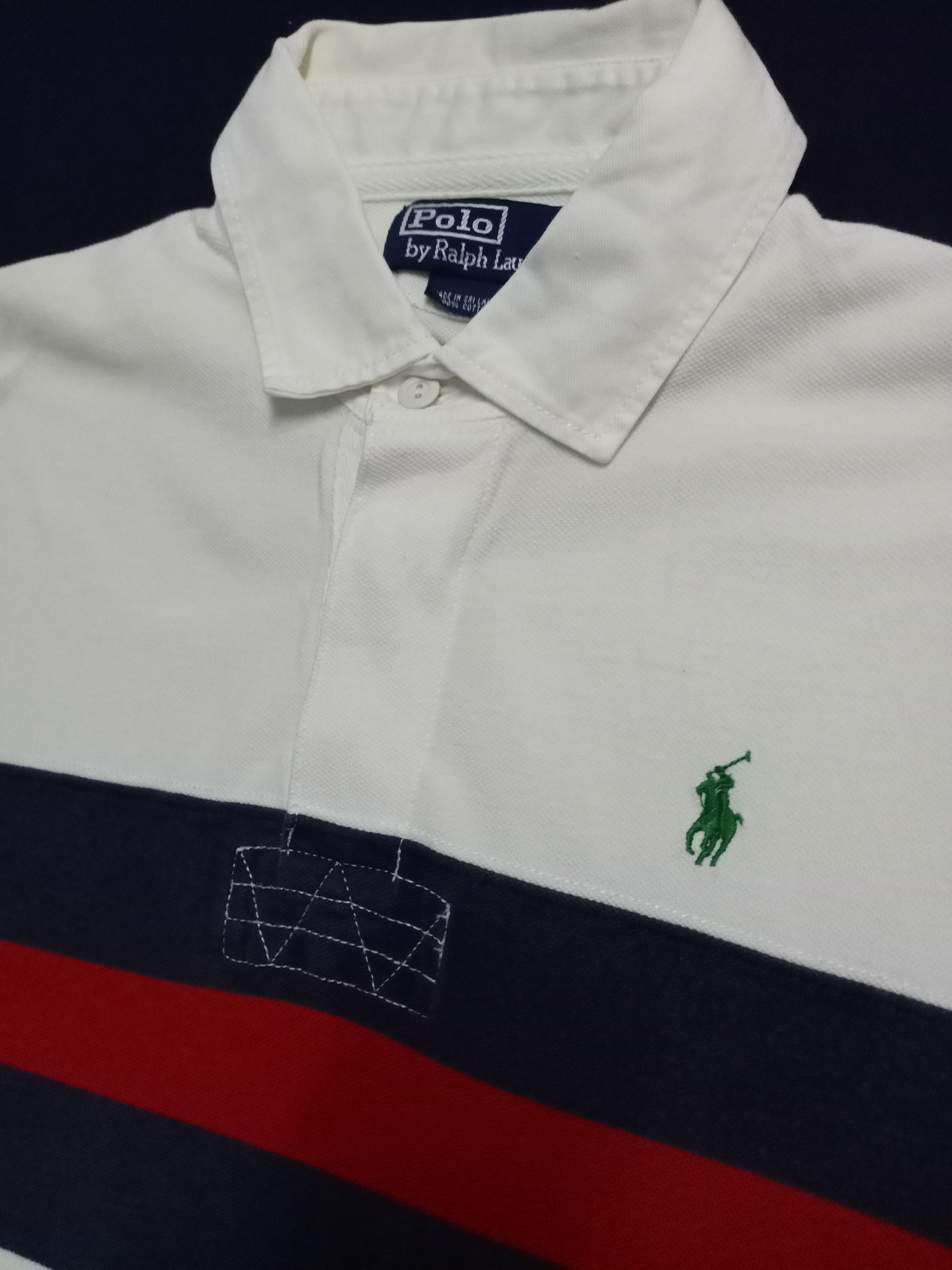 Polo Ralph Lauren × Ralph Lauren × Vintage Vintage Polo strip Shirt Polo Tennis Size US M / EU 48-50 / 2 - 6 Thumbnail