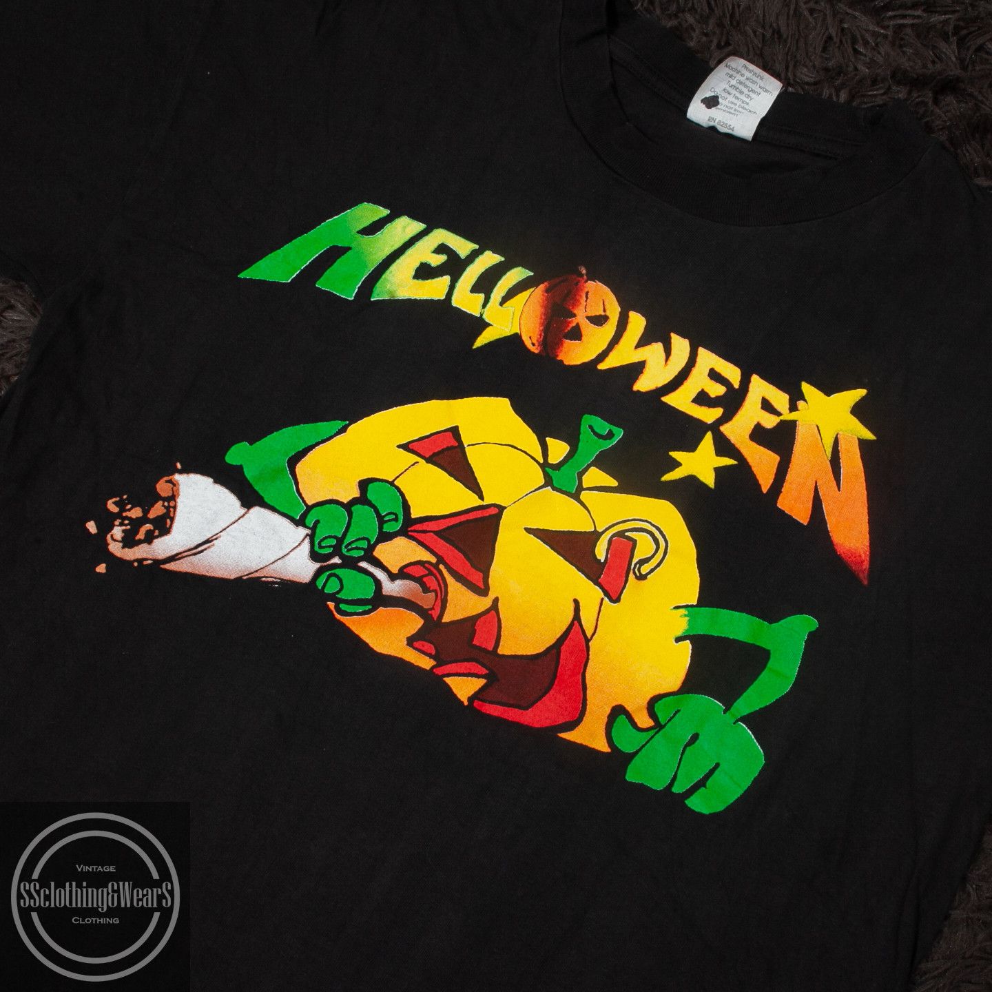 Band Tees × Vintage Vintage Helloween T Shirt 90s The Time Of The 