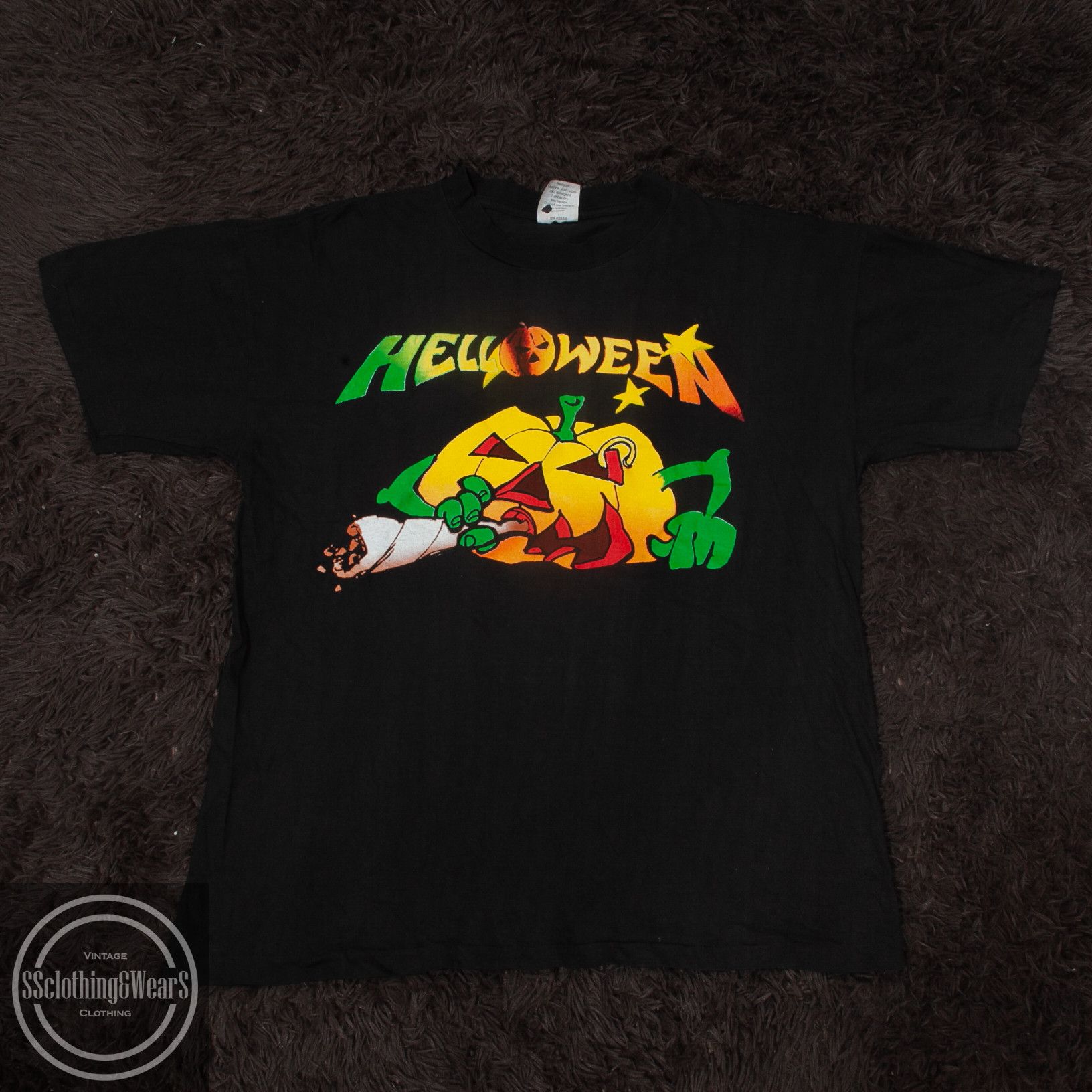 Band Tees × Vintage Vintage Helloween T Shirt 90s The Time