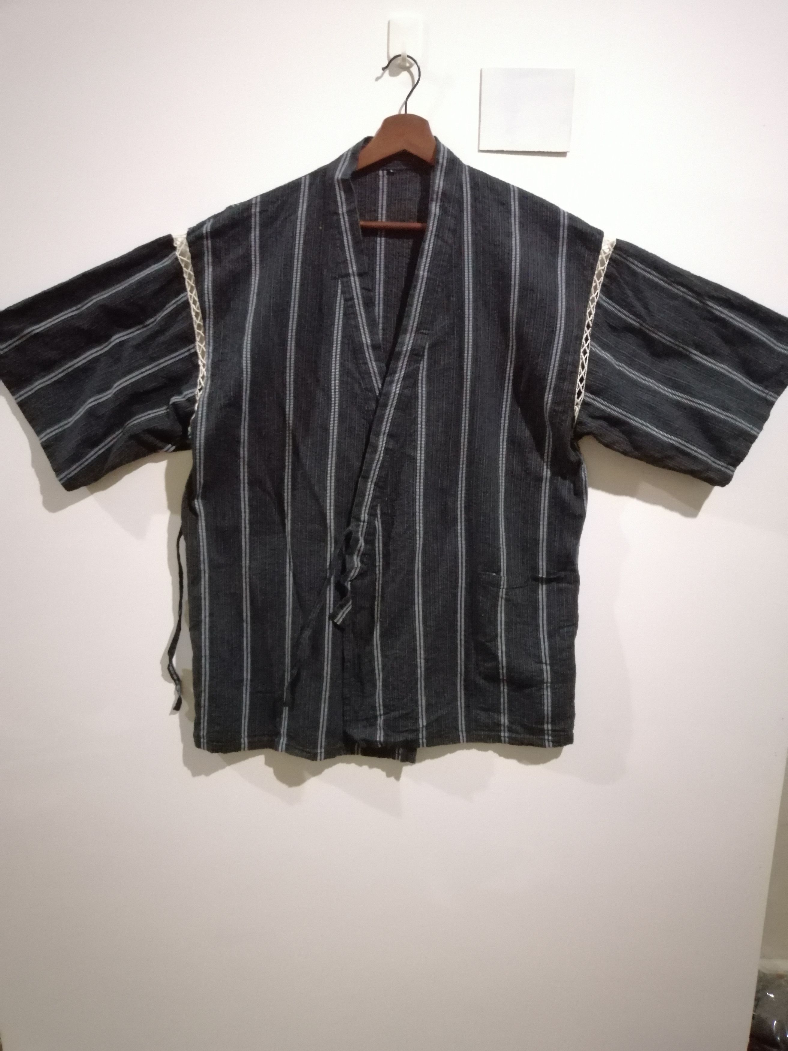 Japanese Brand Vintage kimono stripe design japanese gift J2 Size US L / EU 52-54 / 3 - 1 Thumbnail