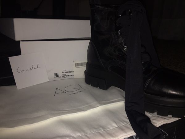 Nordstrom AGL DESIGNER MESH COMBAT BOOTS Grailed