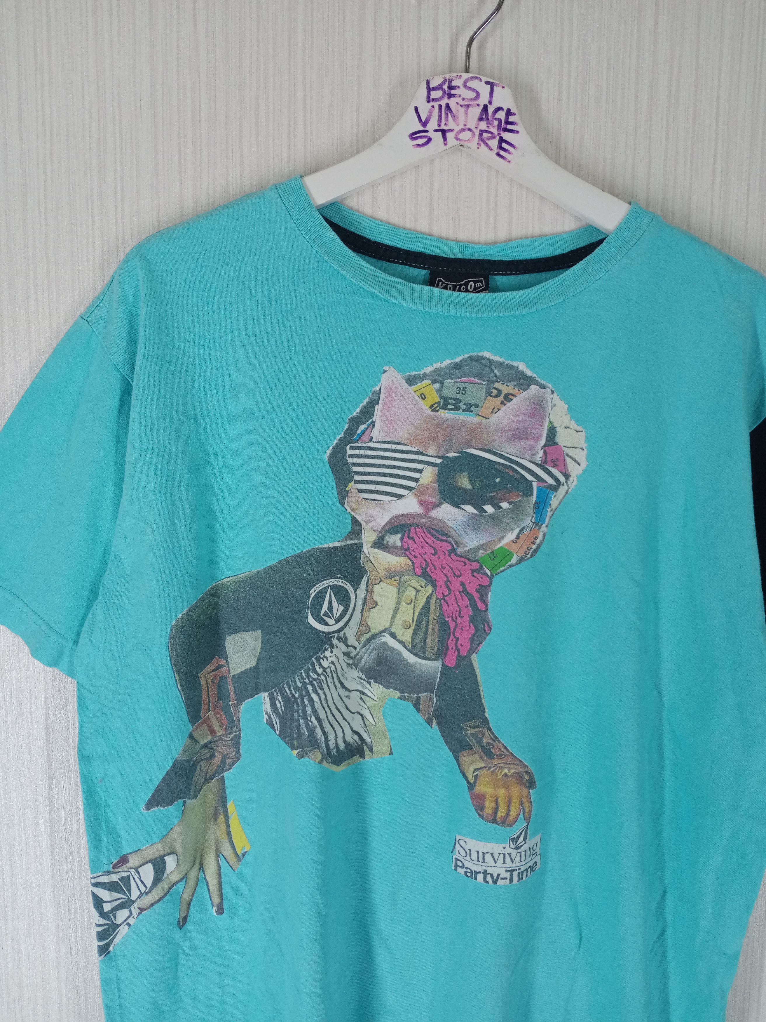 Volcom Vintage Volcom Surviving Party Time T Shirt Size US L / EU 52-54 / 3 - 1 Thumbnail