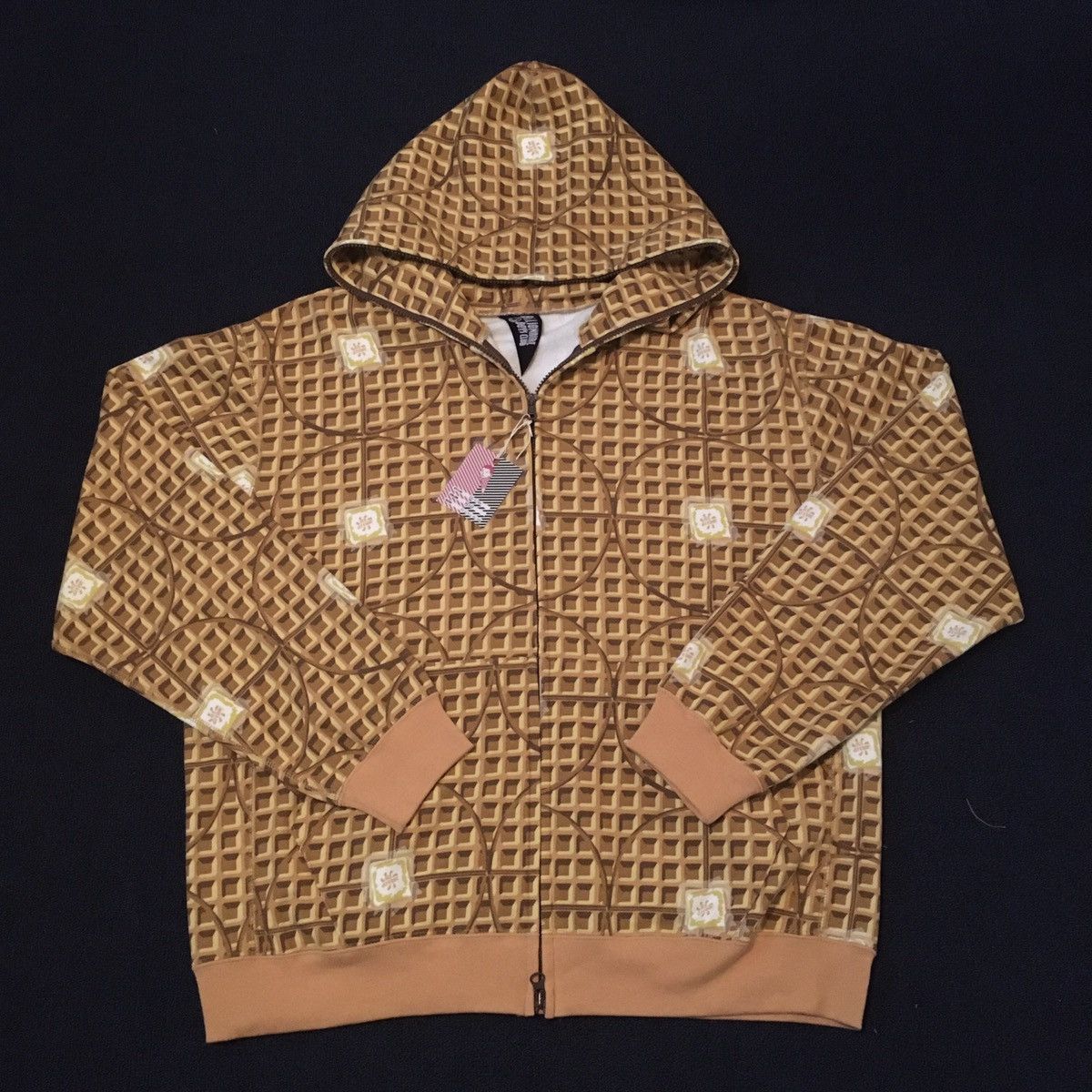 BBC Icecream Waffles Full Zip Hoodie 2007 Rare Made in Japan