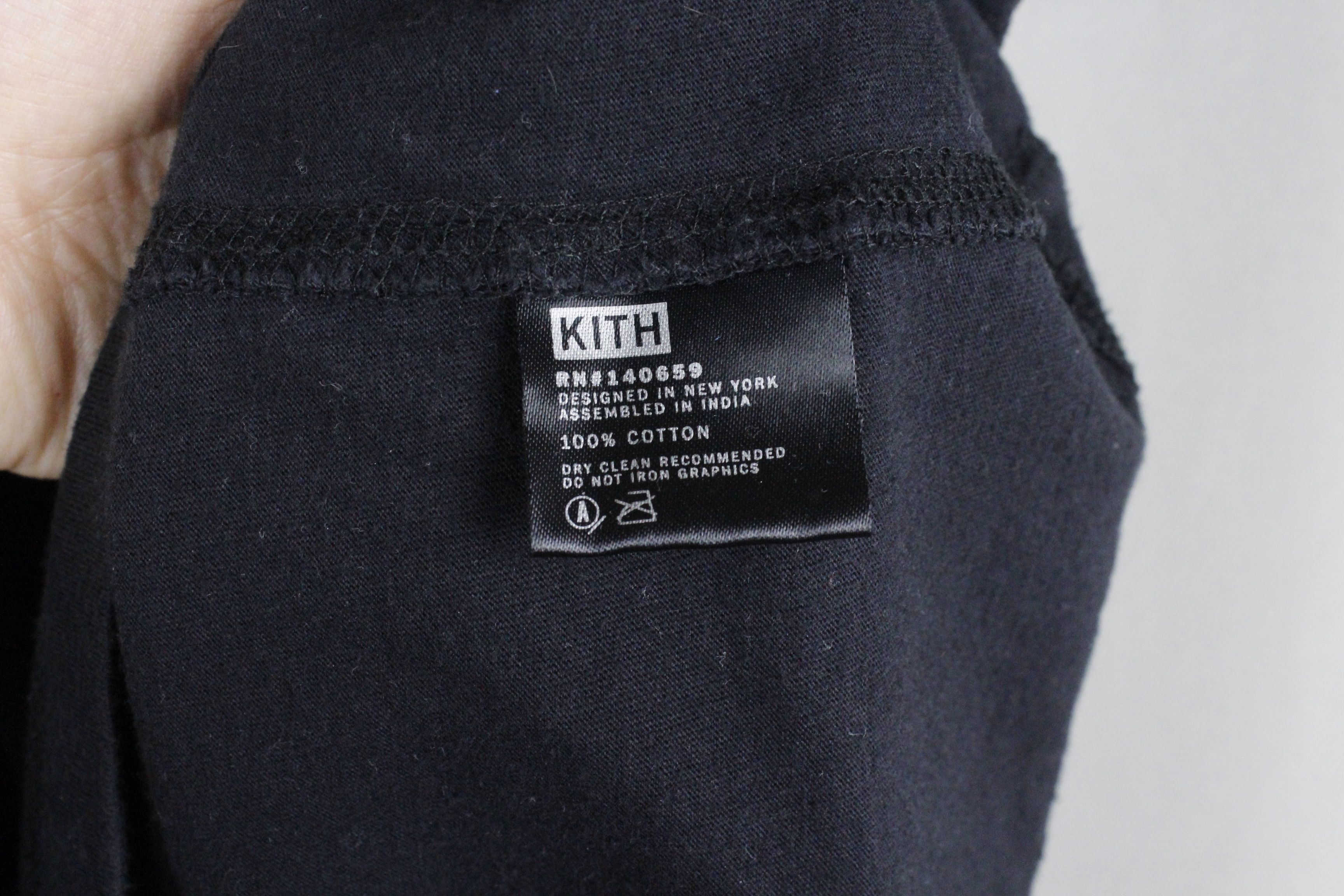 Kith KITH Basic Logo Washed Black Oversized T-shirt | Grailed