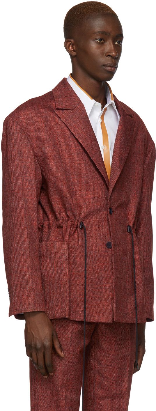 Eckhaus Latta Avant-Garde Drawcord Blazer Size 38R - 2 Thumbnail