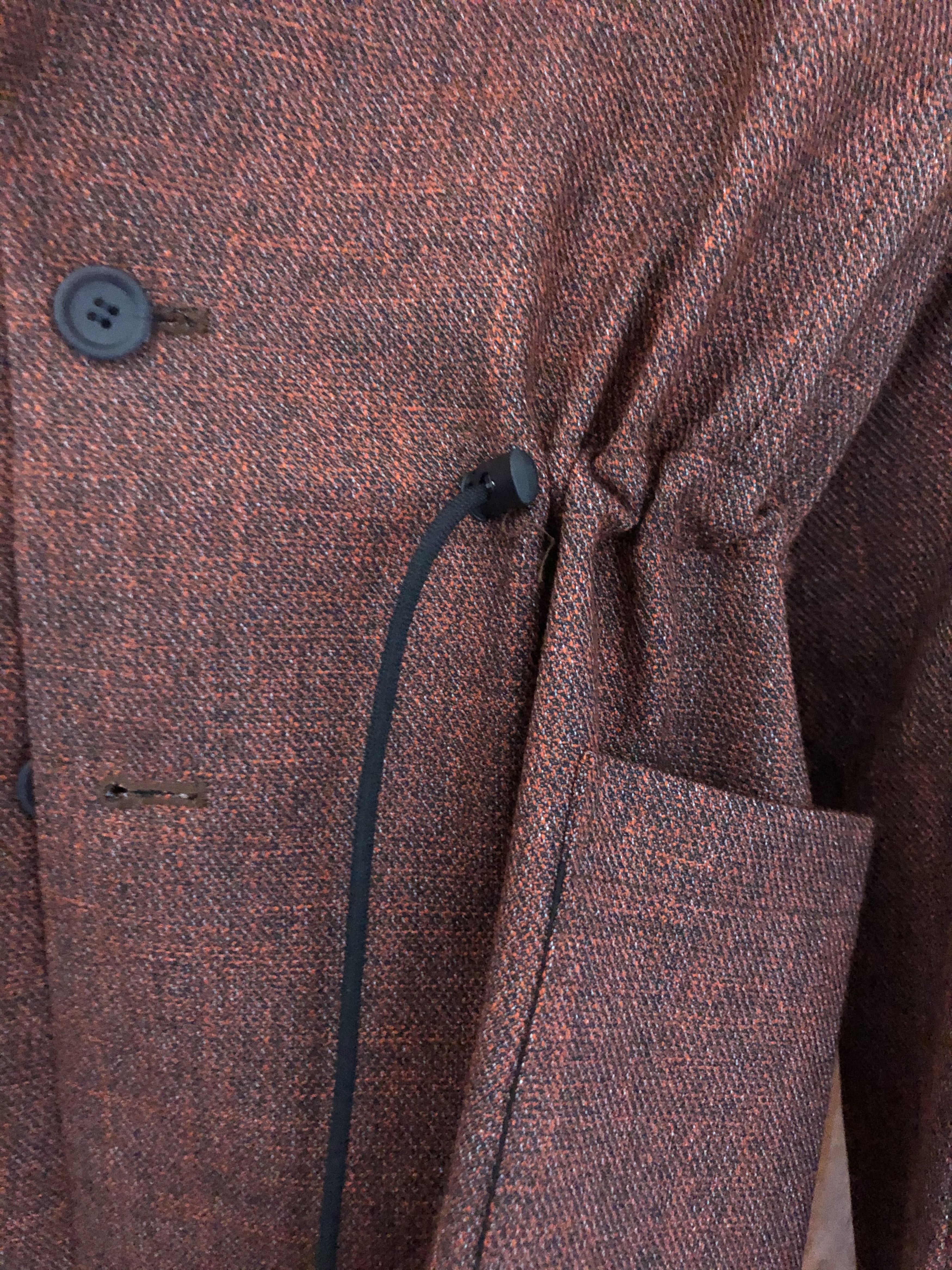 Eckhaus Latta Avant-Garde Drawcord Blazer Size 38R - 5 Thumbnail