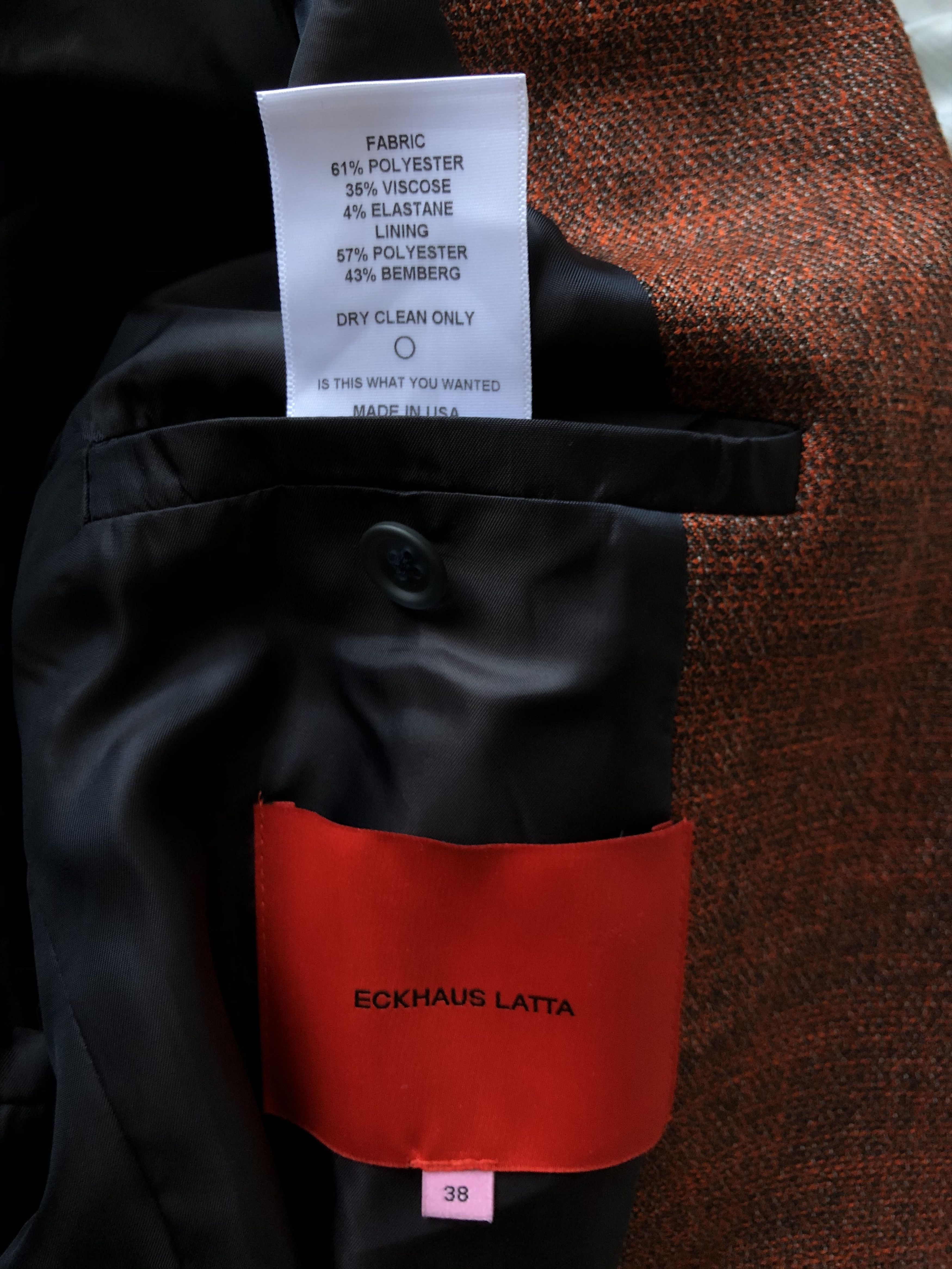 Eckhaus Latta Avant-Garde Drawcord Blazer Size 38R - 6 Thumbnail
