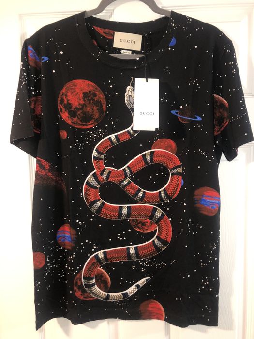 Gucci space snake t shirt cheap