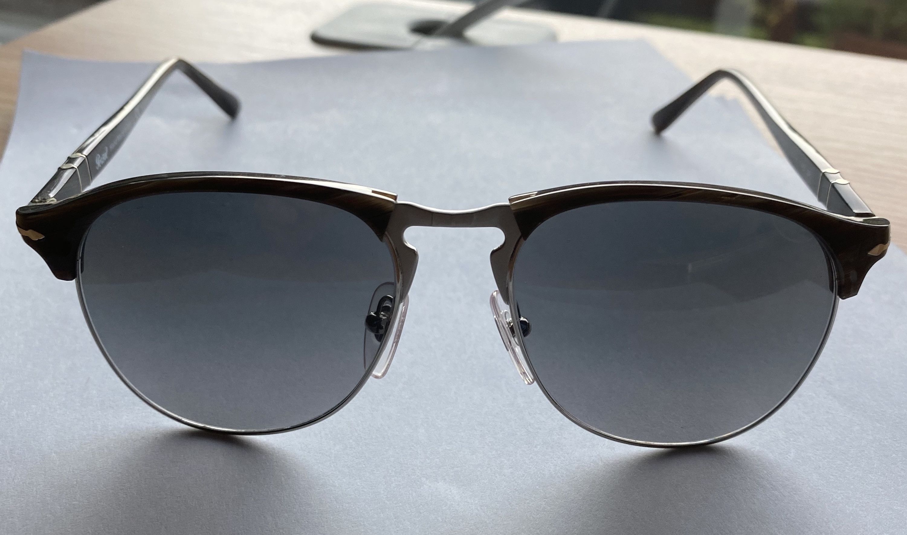 Persol PERSOL 8649 S POLARIZED METAL AND ACETATE AVIATORS Grailed