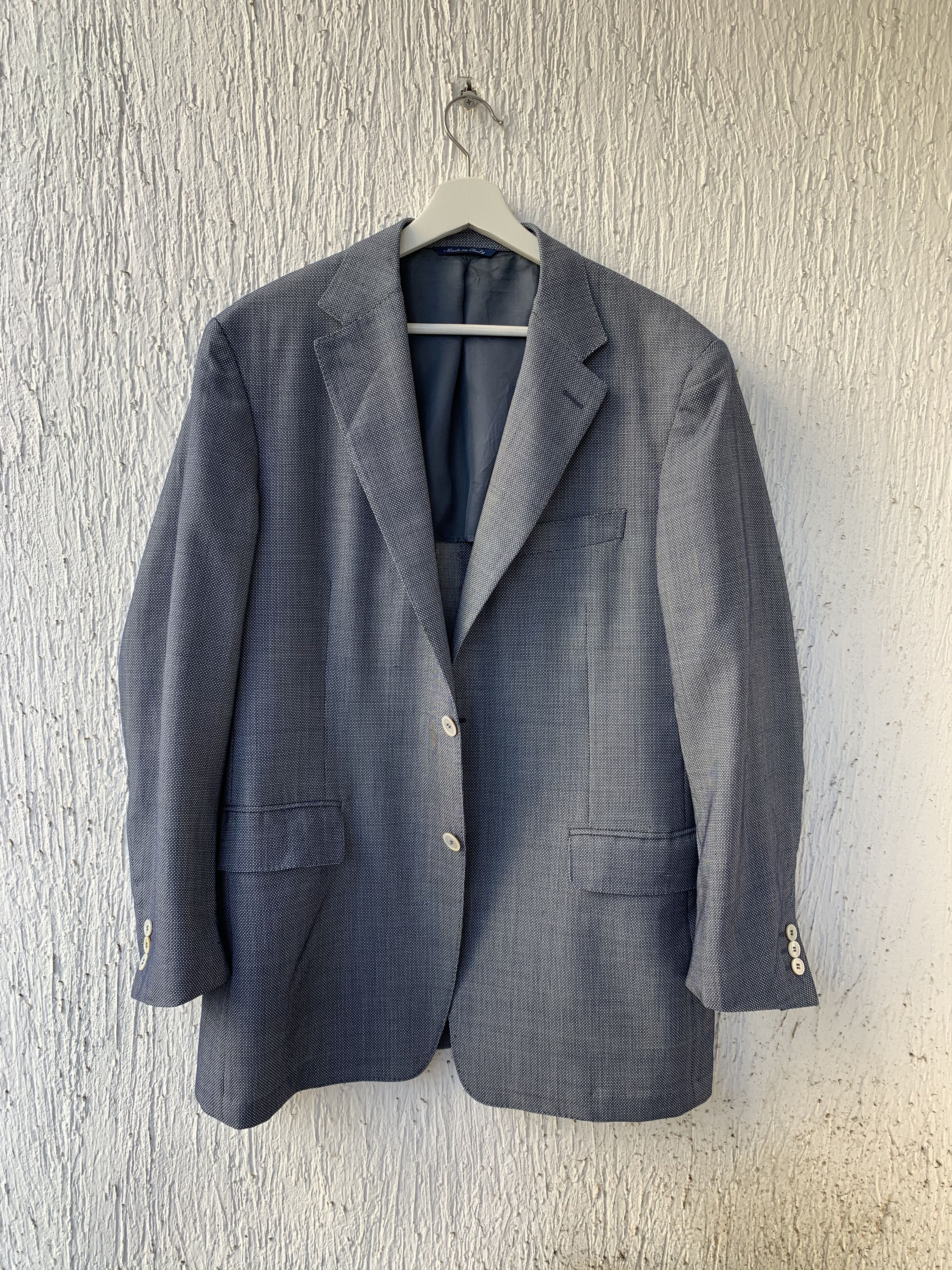 image of Canali Slim-Fit Unstructured Wool Blazer, Men's (Size Large)