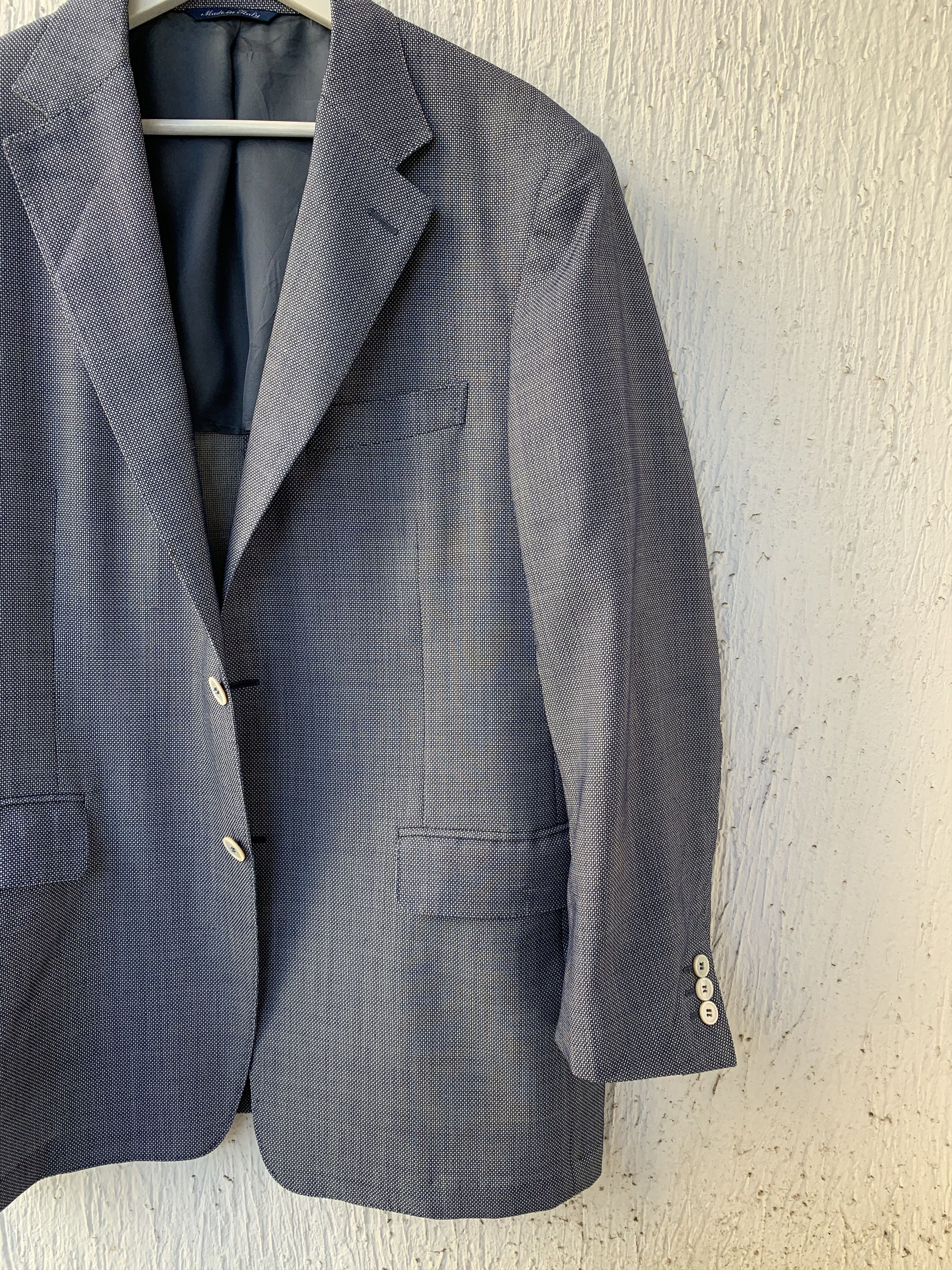 Canali Slim-Fit Unstructured Wool Blazer Size US L / EU 52-54 / 3 - 2 Thumbnail