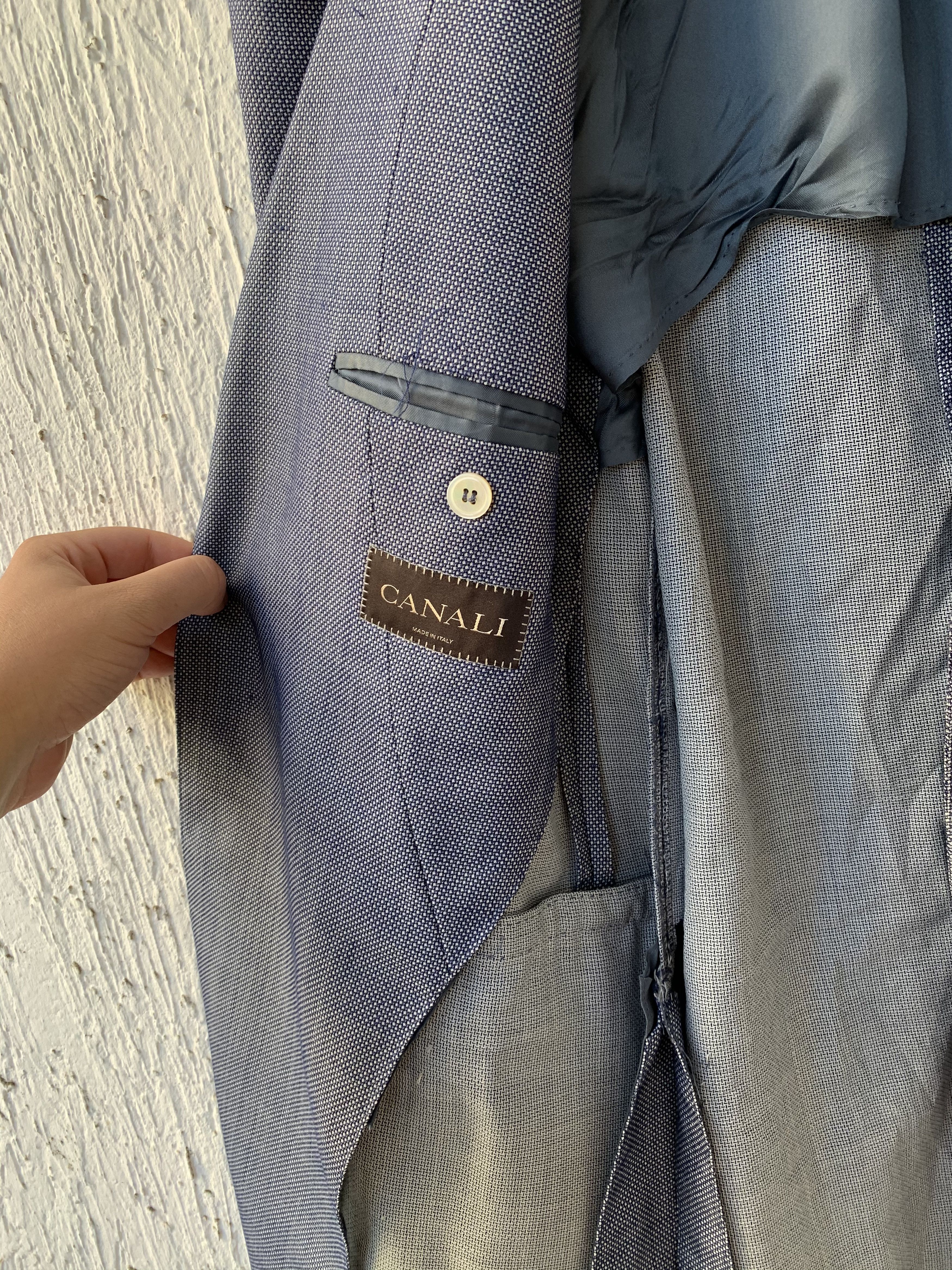 Canali Slim-Fit Unstructured Wool Blazer Size US L / EU 52-54 / 3 - 5 Thumbnail