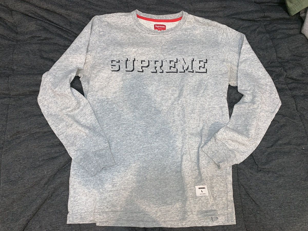 Supreme grey long sleeve