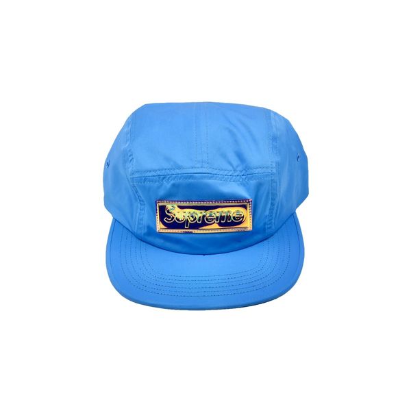 Supreme iridescent outlet logo camp cap