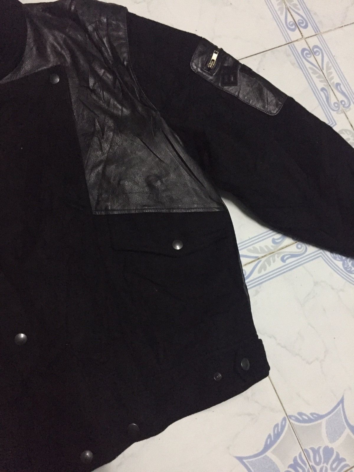 Japanese Brand Black Pia Imperial Raika Zipper Button Jacket Pocket Sleeve Size US L / EU 52-54 / 3 - 6 Thumbnail
