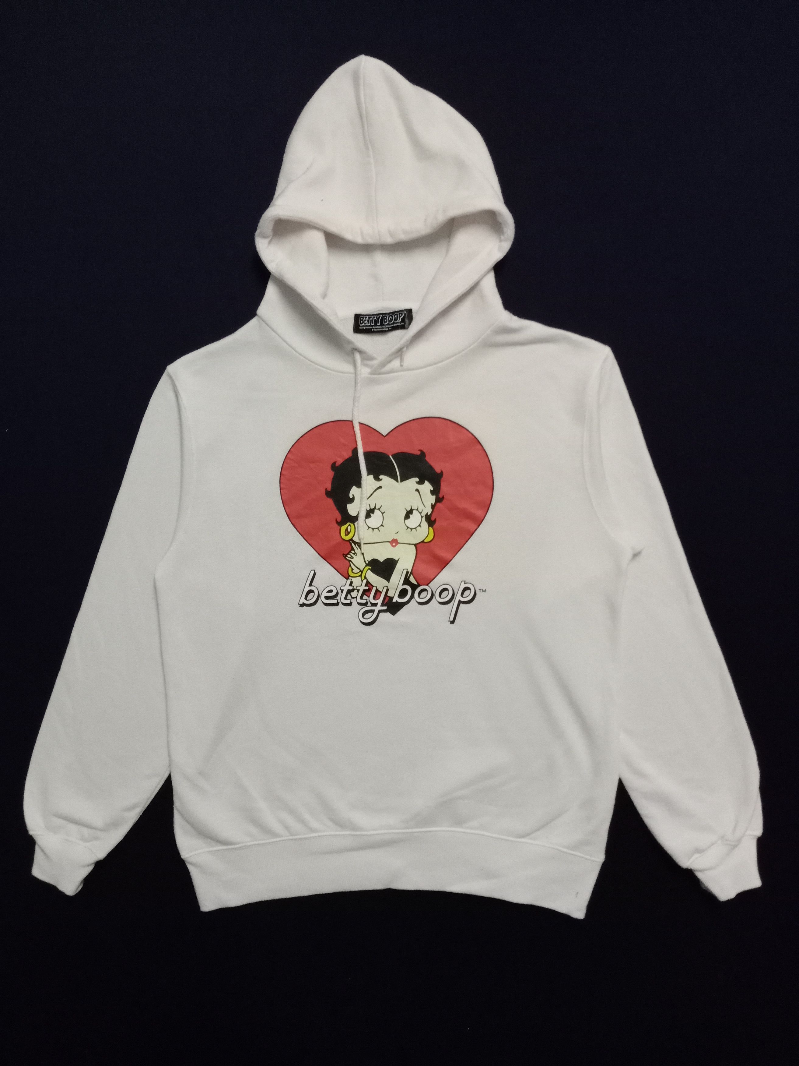Cartoon Network × Vintage Vintage Betty Boop Big Logo Hoodie Sweatshirt Size US L / EU 52-54 / 3 - 1 Thumbnail