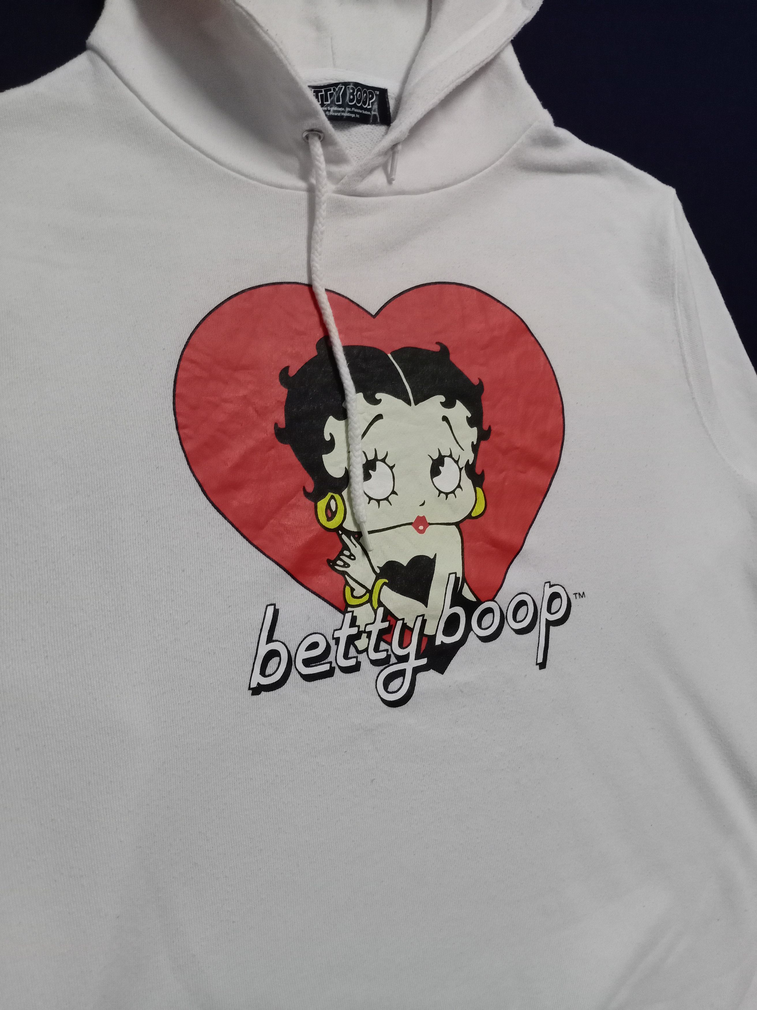Cartoon Network × Vintage Vintage Betty Boop Big Logo Hoodie Sweatshirt Size US L / EU 52-54 / 3 - 3 Thumbnail