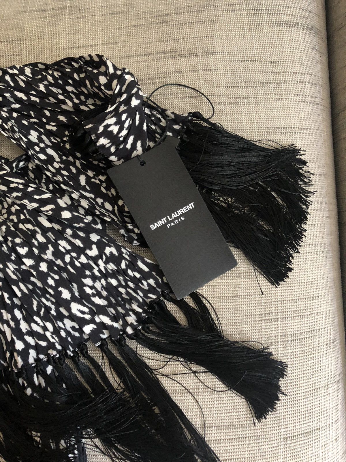 Hedi Slimane × Saint Laurent Paris Hedi par SLP baby cat plisse