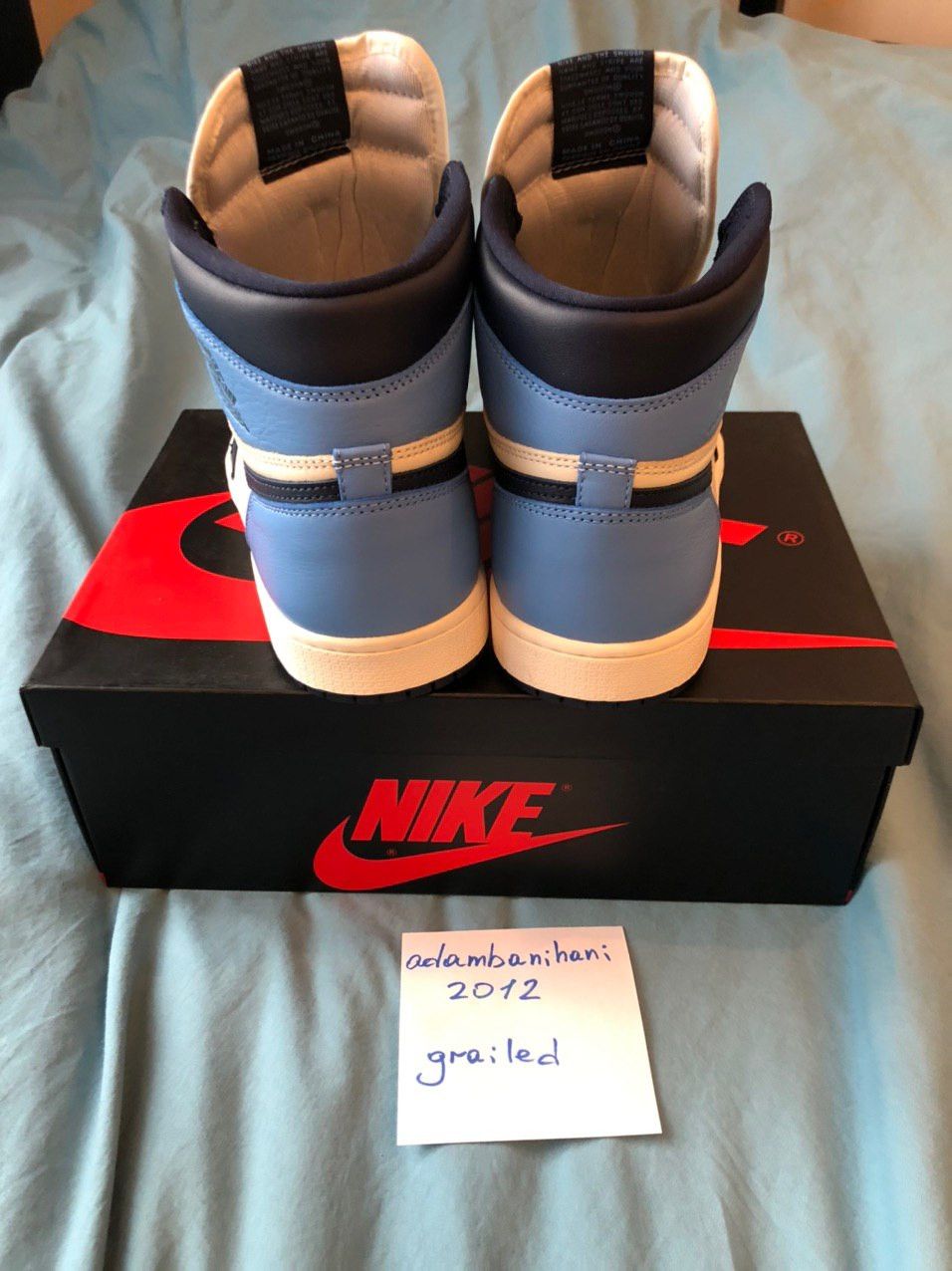 Jordan Brand × Nike Air Jordan 1 Retro High OG Obsidian Size US 9.5 / EU 42-43 - 6 Thumbnail