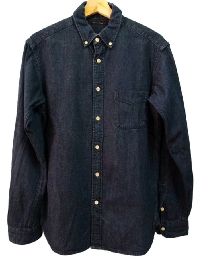 Denime × Japanese Brand × URBAN RESEARCH DOORS Denime Long Sleeve Shirt Urban Reseaech Doors Dark Blue Size US M / EU 48-50 / 2 - 1 Thumbnail