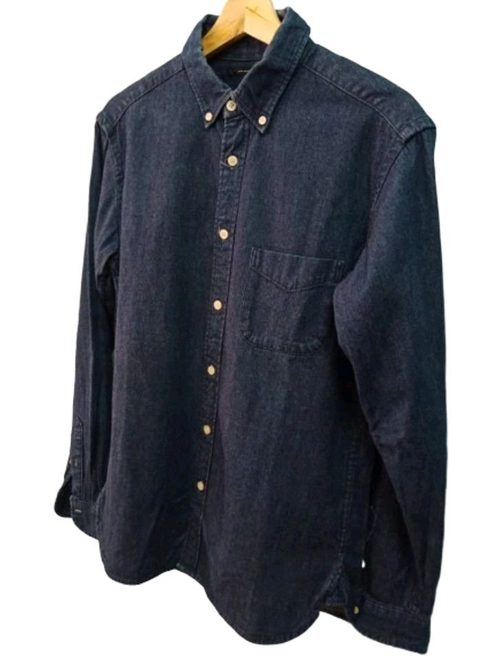 Denime × Japanese Brand × URBAN RESEARCH DOORS Denime Long Sleeve Shirt Urban Reseaech Doors Dark Blue Size US M / EU 48-50 / 2 - 3 Thumbnail