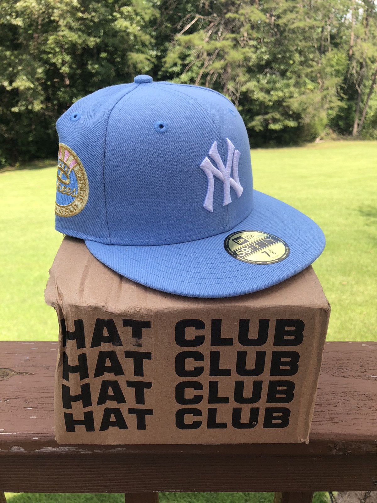 New Era New York Yankees Cotton Candy 7 3/8 fitted 62 Patch Hat Club