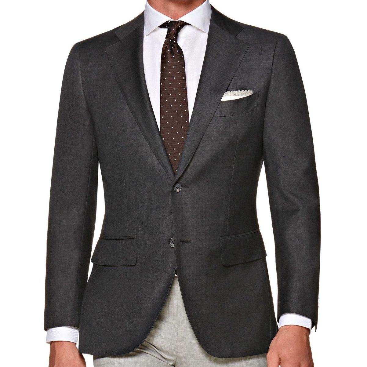 Suitsupply SUITSUPPLY Gray Slim Fit Solid Wool Sport Coat 36S | Grailed