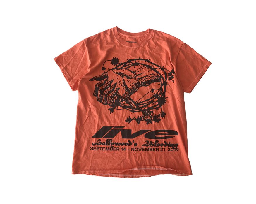 Tour Tee Post Malone Beer Bongs & Bentleys tour tee orange Grailed