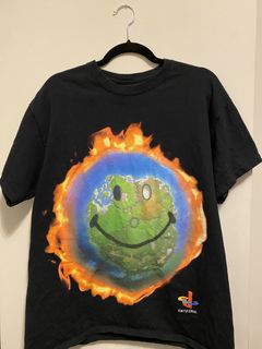 Cactus Jack Back Bling L/S Tee Large Grey Travis Scott Fortnite