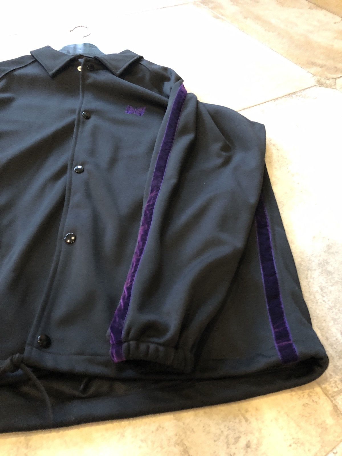 Needles Needles side line coach jacket black | Grailed