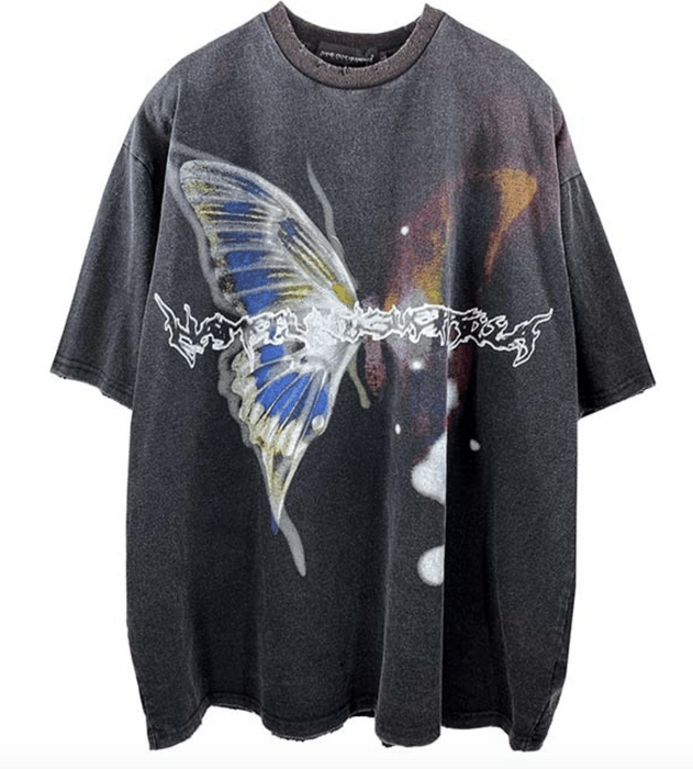 Japanese Brand Vintage Butterfly Graphic Tee | Grailed