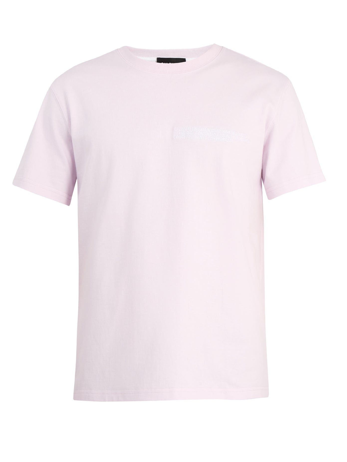 Calvin Klein 205W39NYC × Raf Simons CALVIN KLEIN 205W39NYC Raf Simons Embroidered Pink T-Shirt Size US S / EU 44-46 / 1 - 3 Thumbnail