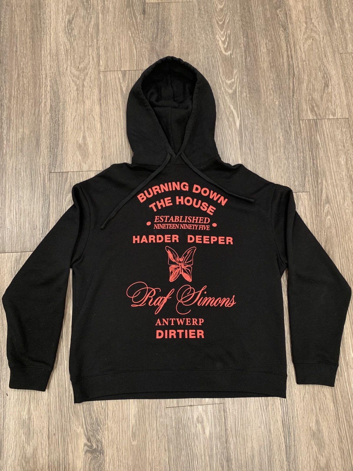 Raf Simons Raf Simons Burning Down the House Hoodie AW19 | Grailed