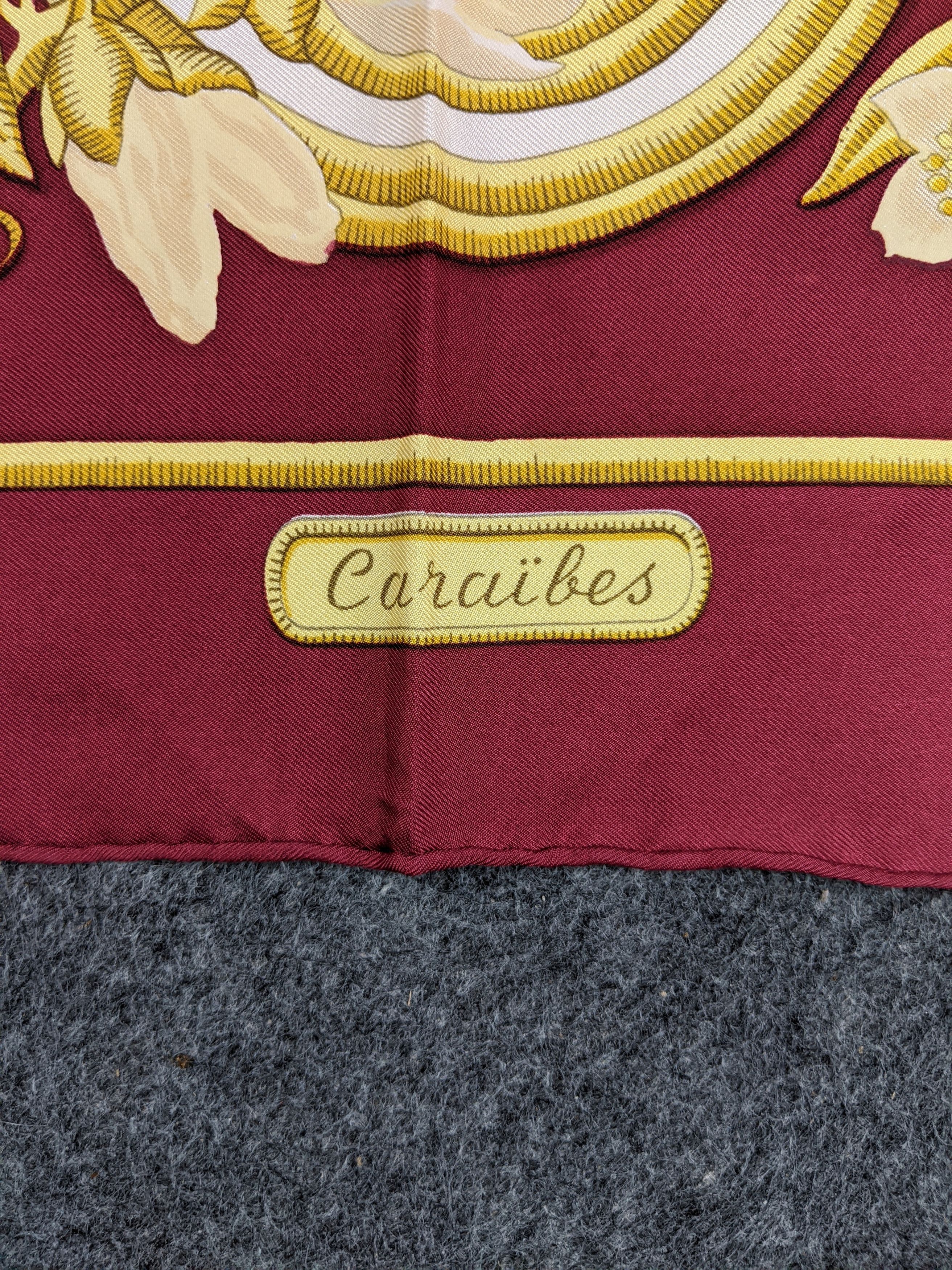 Hermes Hermes Caraibes Silk Scarf Size ONE SIZE - 3 Thumbnail