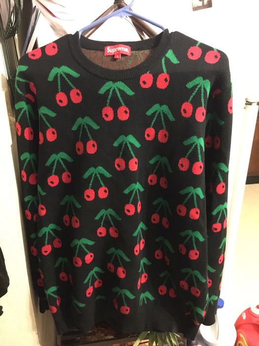 Supreme cherry outlet sweater