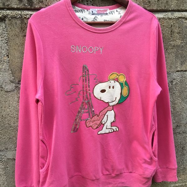 Vintage Peanut Snoopy Embroidery Sweatshirt | Grailed