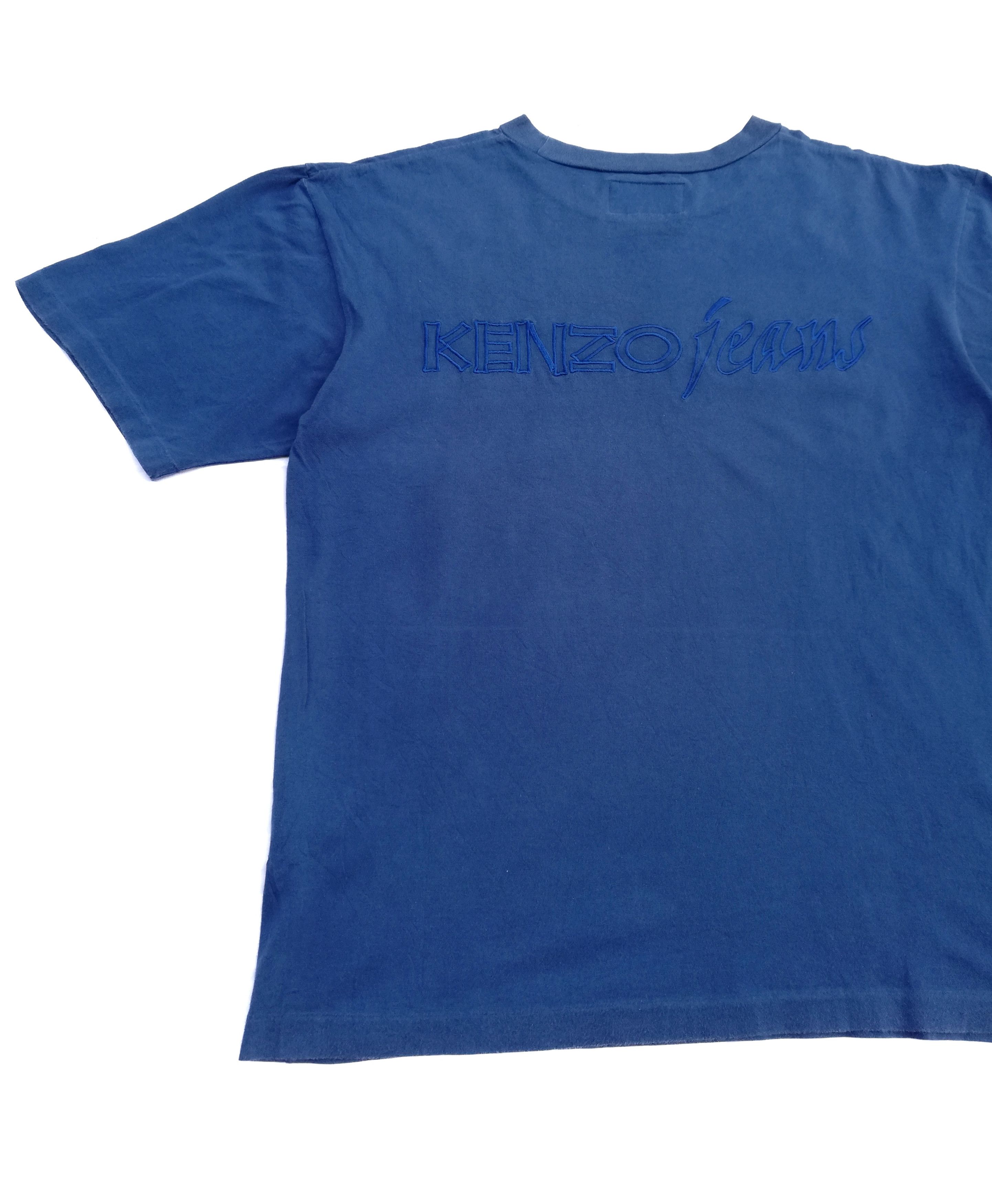 Kenzo × Vintage 🔥Vintage Kenzo Jeans Big Logo Short Sleeve T-Shirts🔥 Size US M / EU 48-50 / 2 - 2 Thumbnail