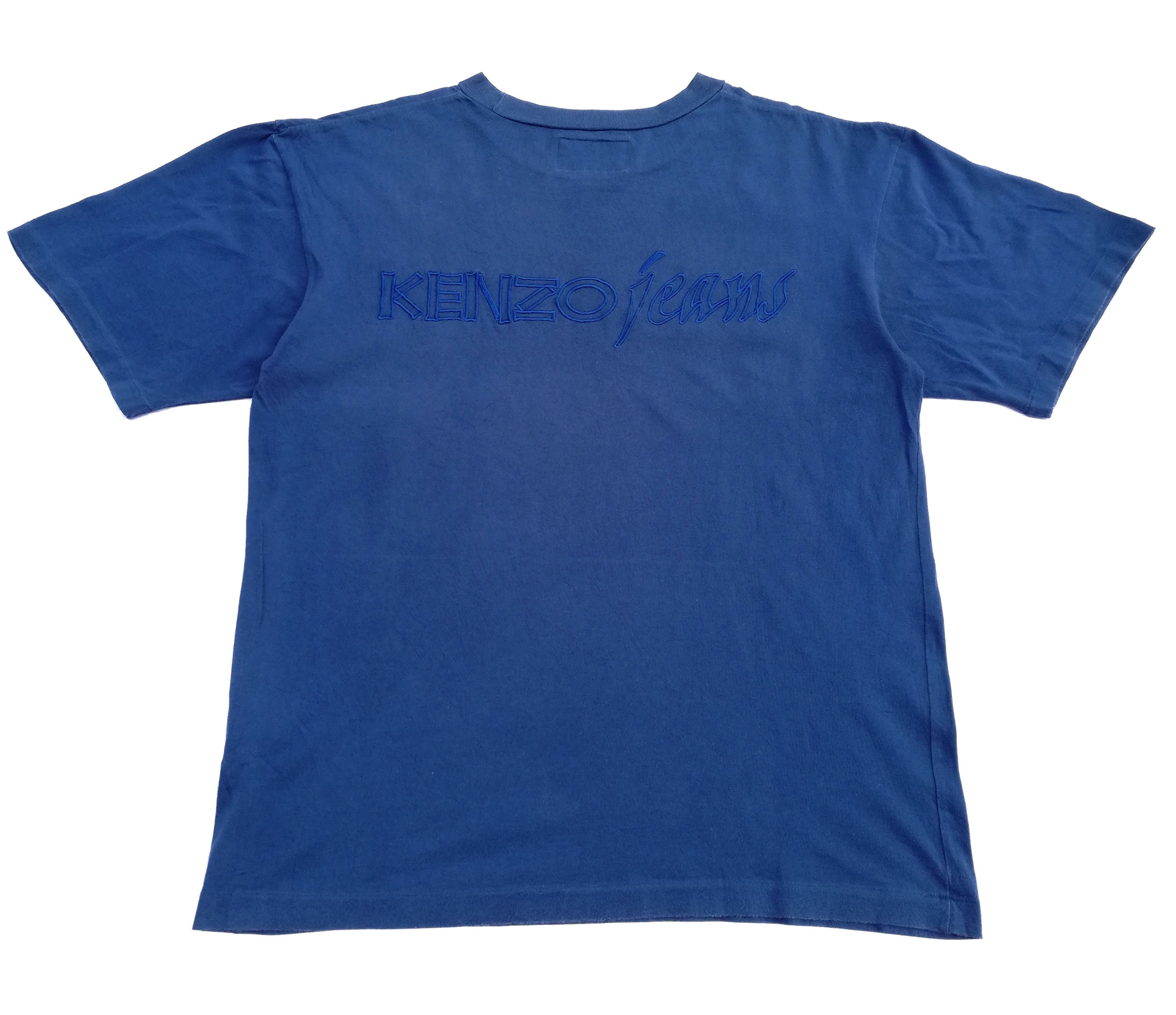 Kenzo × Vintage 🔥Vintage Kenzo Jeans Big Logo Short Sleeve T-Shirts🔥 Size US M / EU 48-50 / 2 - 1 Thumbnail