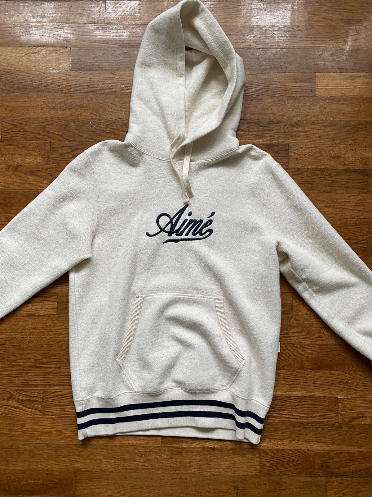 Aime Leon Dore Aime Leon Dore Cream/Navy hoodie Size US XS / EU 42 / 0 - 1 Thumbnail