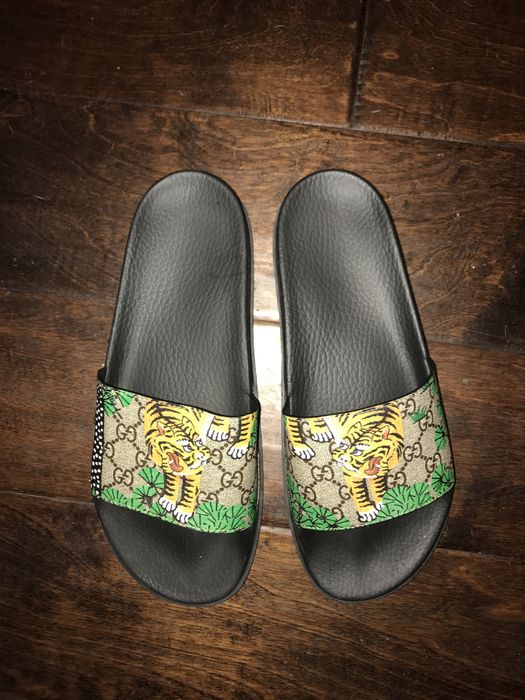 Gucci bengal slides hot sale