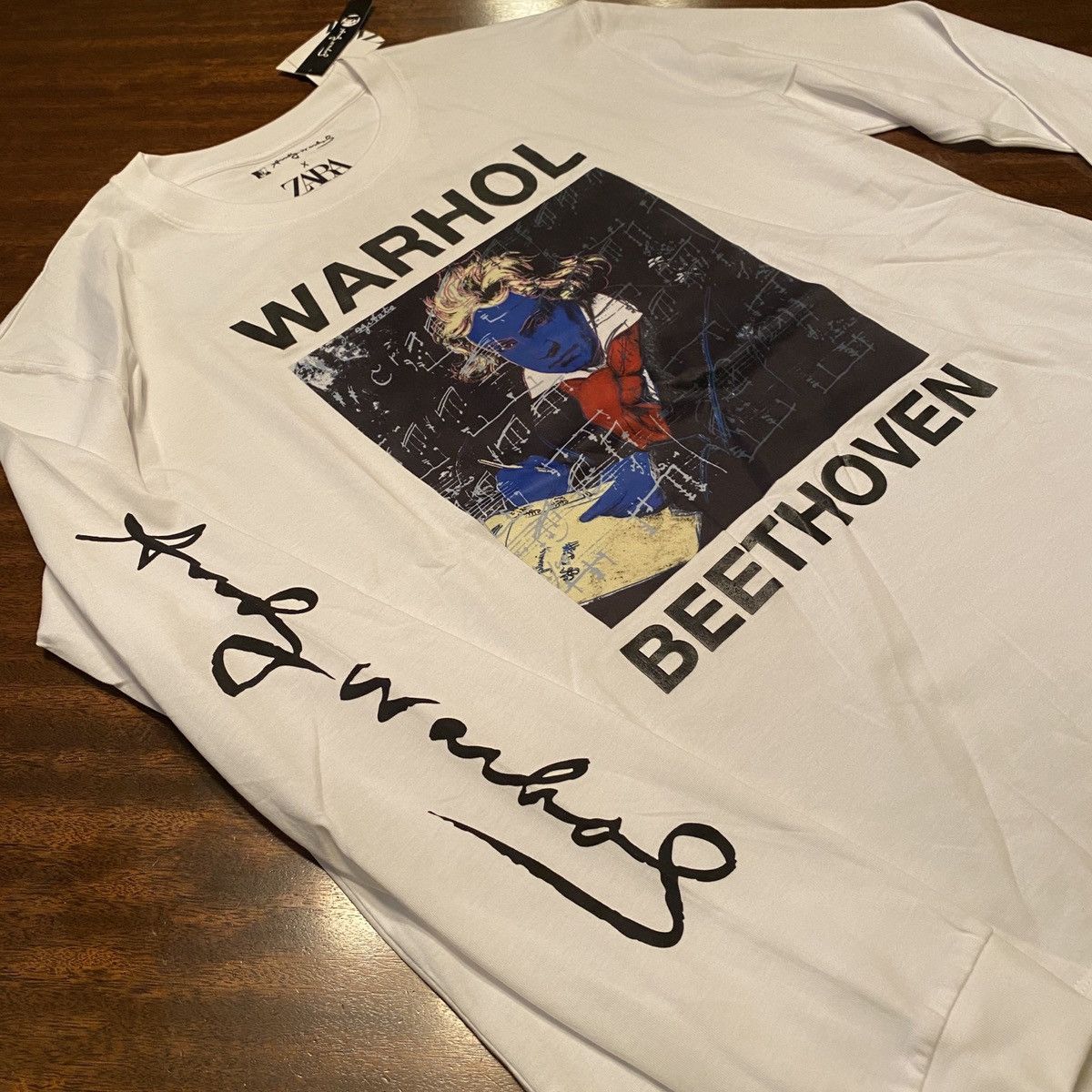 Zara Brand NWT Rare Andy Warhol x Zara Beethoven Artwork Shirt Size US XL / EU 56 / 4 - 2 Thumbnail