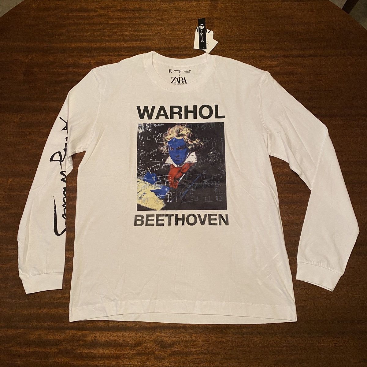 Zara Brand NWT Rare Andy Warhol x Zara Beethoven Artwork Shirt Size US XL / EU 56 / 4 - 1 Thumbnail
